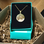 Yuvarlak Paslanmaz Çelik Lazer Baskılı Kolye - Görsel 3