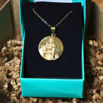 Yuvarlak Paslanmaz Çelik Lazer Baskılı Kolye - Görsel 7