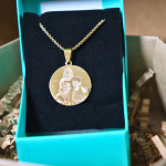 Yuvarlak Paslanmaz Çelik Lazer Baskılı Kolye - Görsel 12