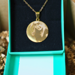 Yuvarlak Paslanmaz Çelik Lazer Baskılı Kolye - Görsel 13