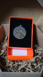 Yuvarlak Paslanmaz Çelik Lazer Baskılı Anahtarlık - Görsel 8