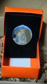 Yuvarlak Paslanmaz Çelik Lazer Baskılı Anahtarlık - Görsel 9